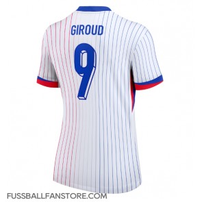 Frankreich Olivier Giroud #9 Replik Auswärtstrikot Damen EM 2024 Kurzarm